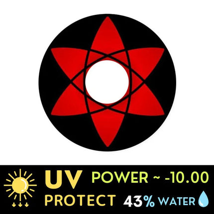 Innovision Naruto Sasuke Sharingan Cosplay Contact Lenses Itachi T07 (1Year/2Pc)