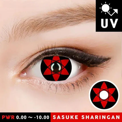 Innovision Naruto Sasuke Sharingan Cosplay Contact Lenses Itachi T07 (1Year/2Pc)