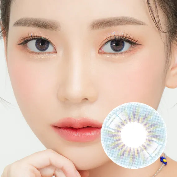 Lensrang Ailleen Blue Colored Contacts (1Month/2Pc)