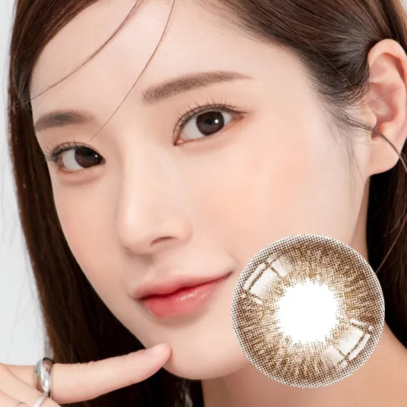 Lensrang Hibiscus Rich Brown Colored Contacts (1Month/2Pc)