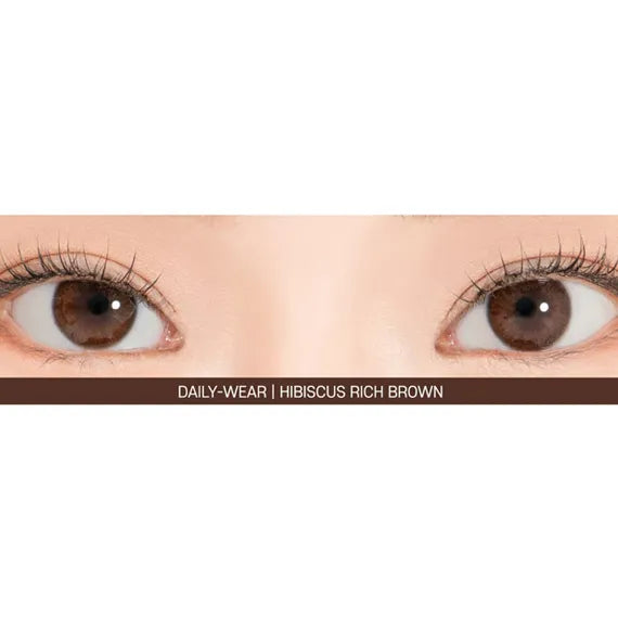 Lensrang Hibiscus Rich Brown Colored Contacts (1Month/2Pc)