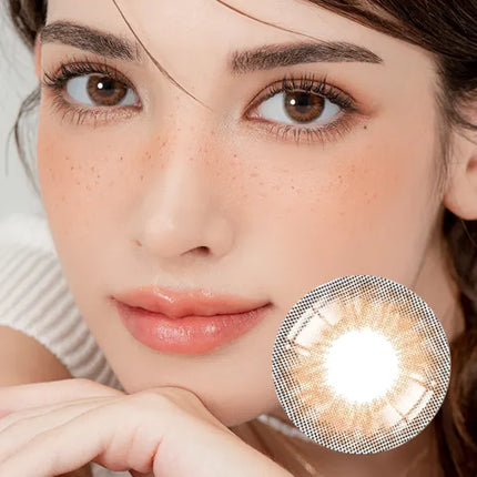 Lensrang Iwwinka Brown Colored Contacts (1Month/2Pc)