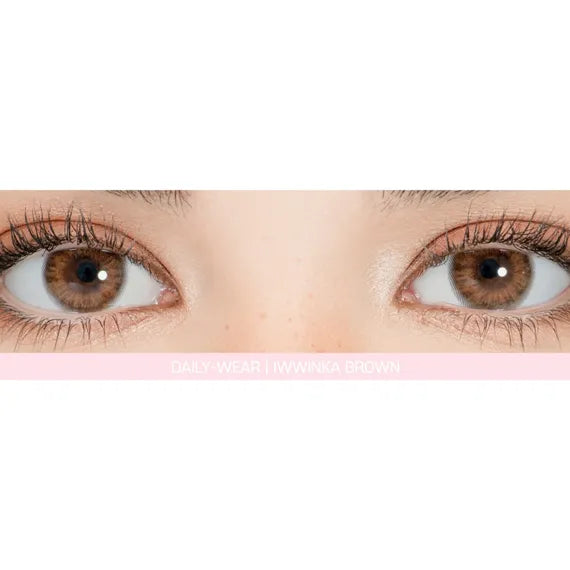 Lensrang Iwwinka Brown Colored Contacts (1Month/2Pc)