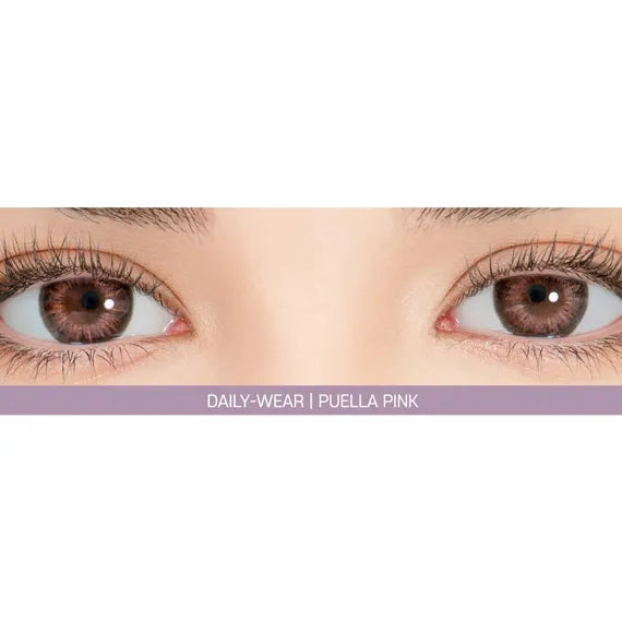Lensrang Puella Pink Brown Colored Contacts (1Month/2Pc)