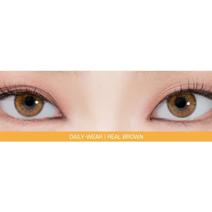 Lensrang Real Brown Colored Contacts (1Month/2Pc)