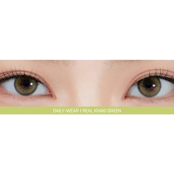Lensrang Real Khaki Green Colored Contacts (1Month/2Pc)