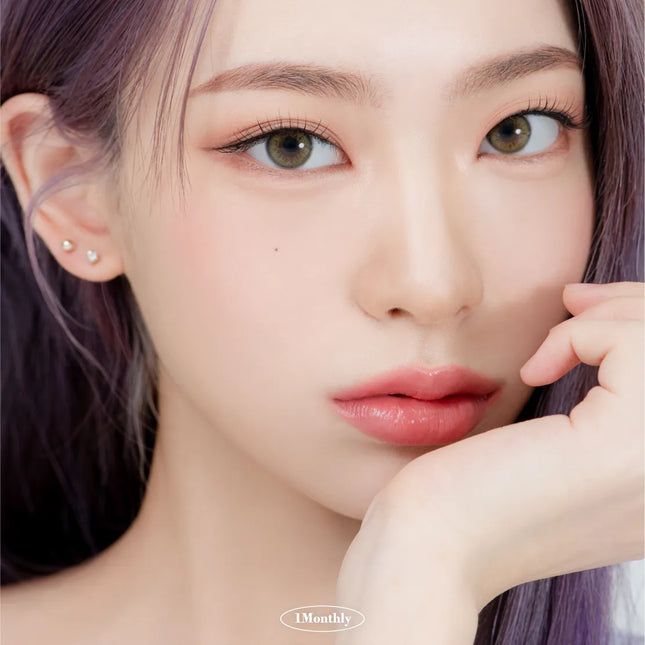 Lensrang Real Khaki Green Colored Contacts (1Month/2Pc)