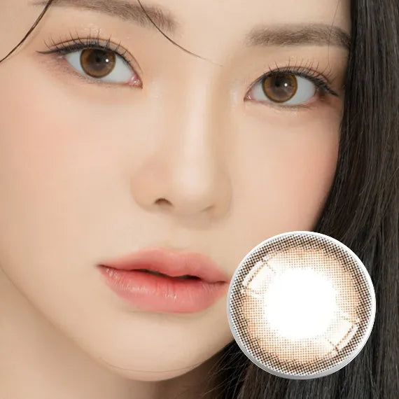 Lensrang School-Ring Brown Colored Contacts (1Month/2Pc)