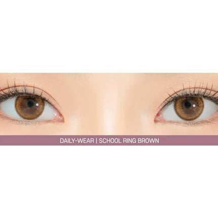Lensrang School-Ring Brown Colored Contacts (1Month/2Pc)