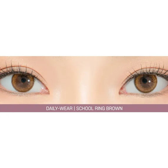 Lensrang School-Ring Brown Colored Contacts (1Month/2Pc)