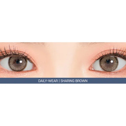 Lensrang Sharing Brown Colored Contacts (1Month/2Pc)