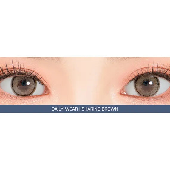 Lensrang Sharing Brown Colored Contacts (1Month/2Pc)