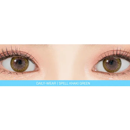 Lensrang Spell Khaki Green Colored Contacts (1Month/2Pc)