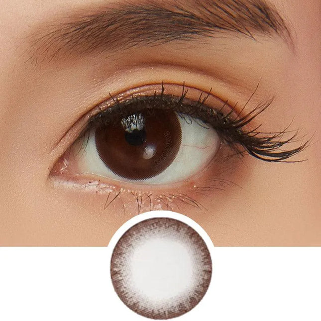 Neo Sweet Choco for High Farsightedness Yearly x 2Pc | Hyperopia Brown Lenses