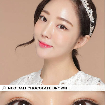 Neo Sweet Choco for High Farsightedness Yearly x 2Pc | Hyperopia Brown Lenses