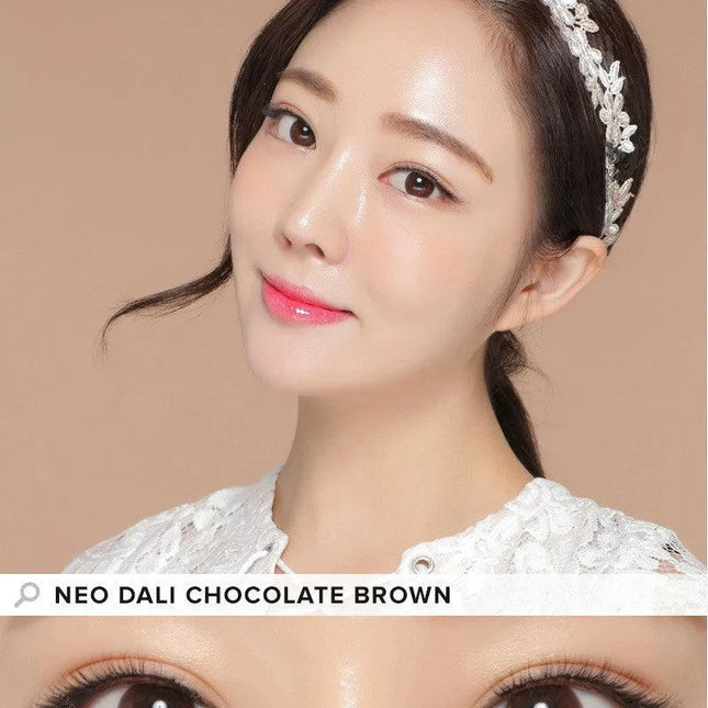 Neo Sweet Choco for High Farsightedness Yearly x 2Pc | Hyperopia Brown Lenses