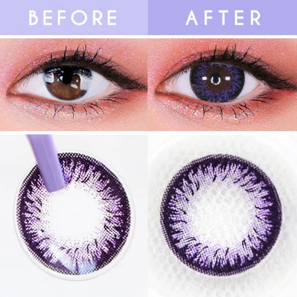 Custom Neo Dali Extra 2 Violet Toric Lenses Yearly x 2Pc | Astigmatism Contacts