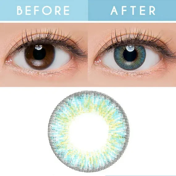 Neo 3 Tone Blue for High Myopia Yearly x 2Pc | High Prescription Contacts