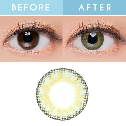 Neo 3 Tone Green for High Myopia Yearly x 2Pc | High Prescription Contacts