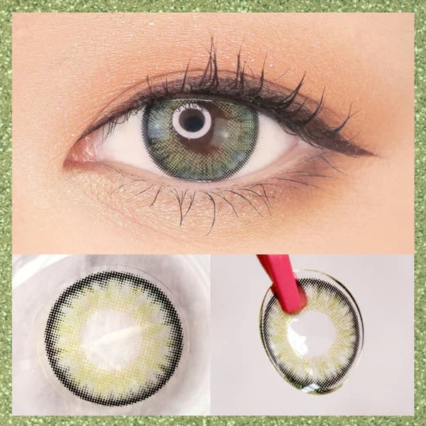 Custom Neo 3 Tone Green Toric Lenses Yearly x 2Pc | Astigmatism Contacts
