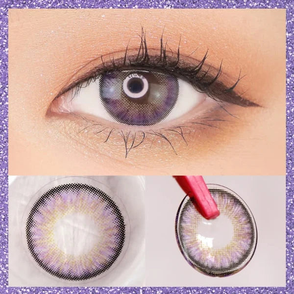 Neo 3 Tone Violet for High Farsightedness Yearly x 2Pc | Hyperopia Lenses