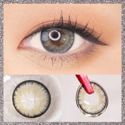 Custom Neo 3 Tone Gray Toric Lenses Yearly X 2Pc Astigmatism Contact Custom Neo 3 Tone Gray Toric Lenses Yearly X 2Pc Astigmatism Contact