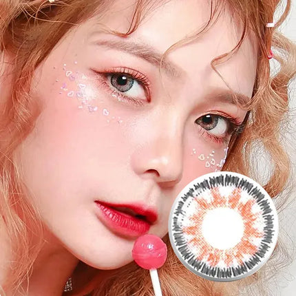 Neo Glamour Gray for High Farsightedness Yearly x 2Pc | Hyperopia Lenses