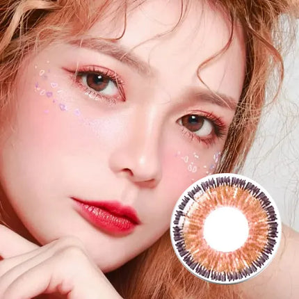 Custom Neo Glamour Hazel Toric Lenses Yearly x 2Pc | Astigmatism Contacts