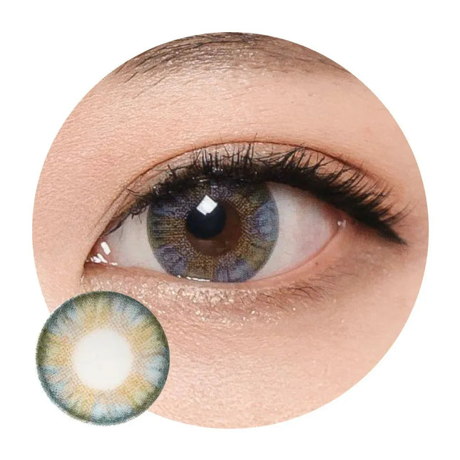 Neo Lucky Clover Gray Contacts Yearly x 2Pc | Nearsightedness Correction