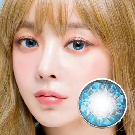 Custom Neo Ruby Queen Blue Toric Lenses Yearly x 2Pc | Astigmatism Colored Contacts