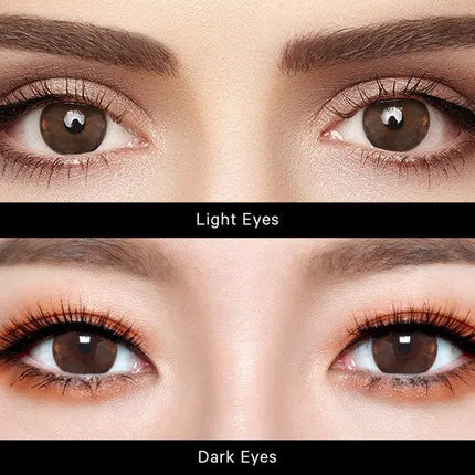 Neo Ruby Queen Brown for High Myopia Yearly x 2Pc | High Prescription Colored Lenses