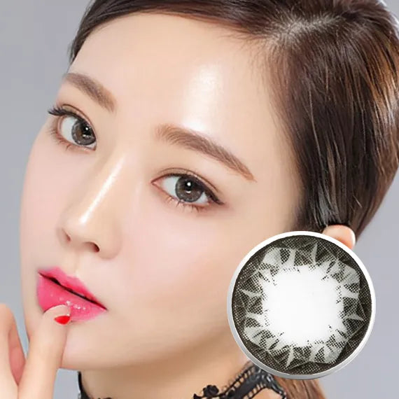 Custom Neo Ruby Queen Gray Toric Lenses Yearly x 2Pc | Astigmatism Colored Contacts