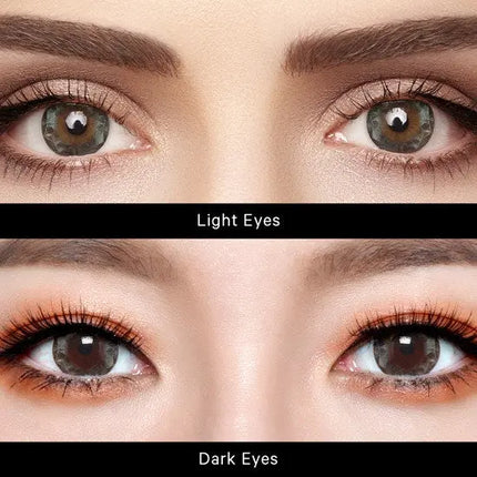 Neo Ruby Queen Gray for High Farsightedness Yearly x 2Pc | Hyperopia Colored Lenses