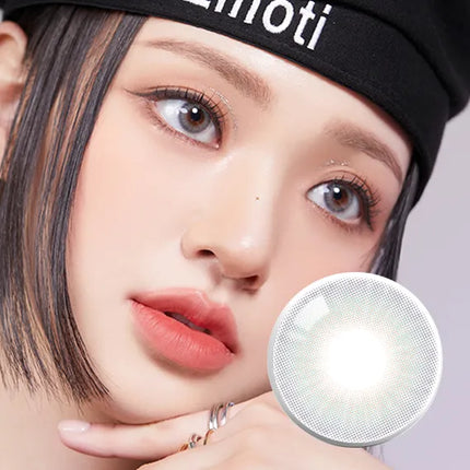 Olola Blow Midnight Gray Colored Contact Lenses (1Month/2Pc)