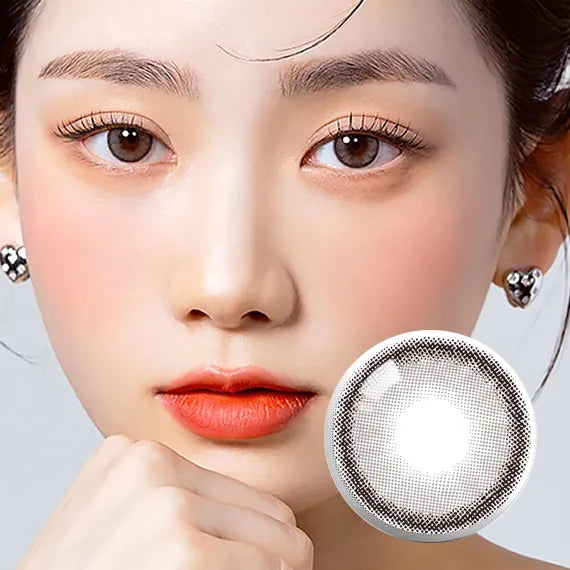 Olola Dearsome Ash Gray Colored Contact Lenses (1Month/2Pc)