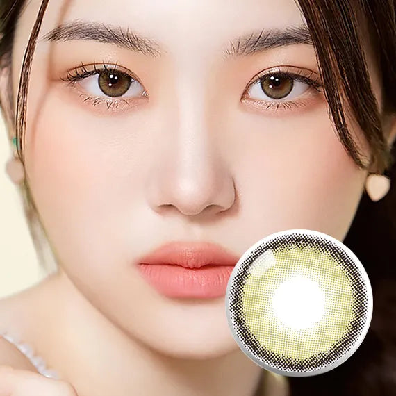 Olola Dearsome Olive Green Colored Contact Lenses (1Month/2Pc)