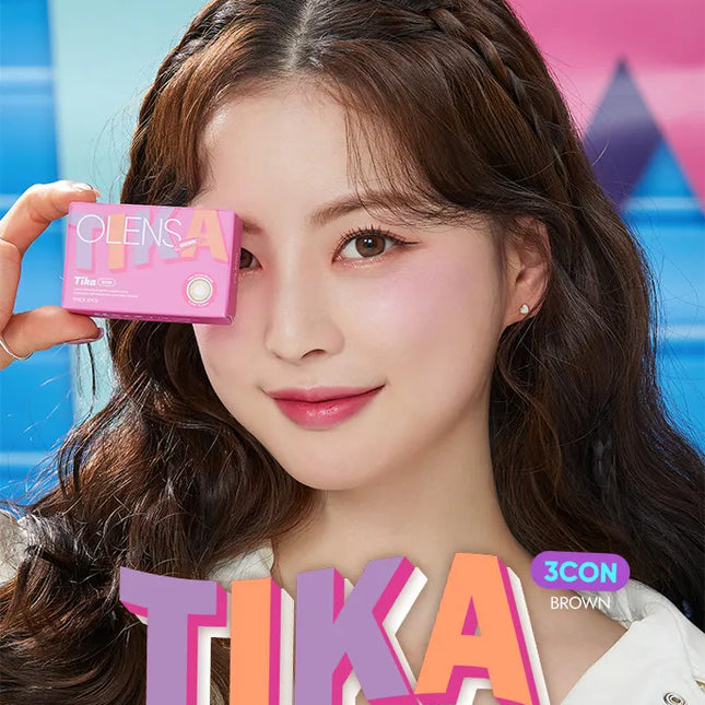 Olens Tika 3Con Brown Monthly (1Month/2Pc)