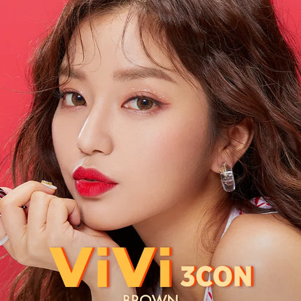 Olens Vivi 3 Con Brown (Monthly/2Pc)