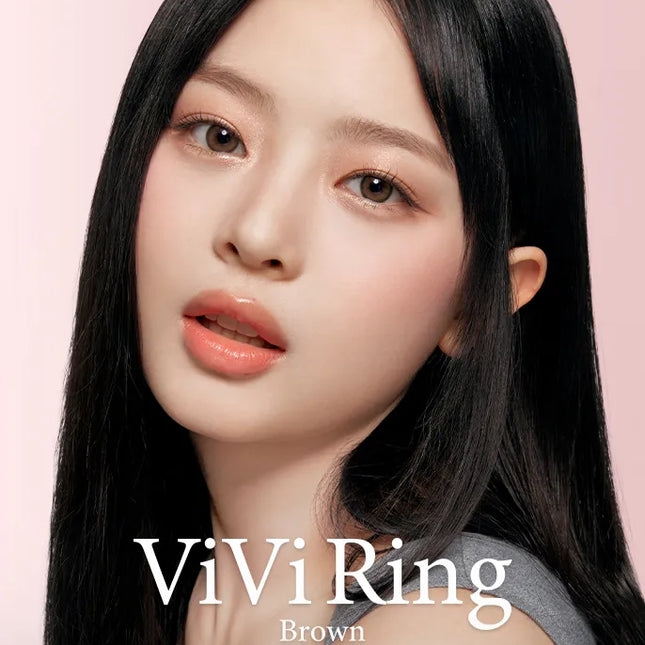 Olens Vivi Ring Brown Daily (1Day/10Pc) Olens x NewJeans