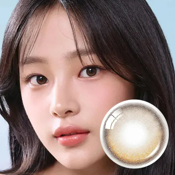 Olens Glowy Natural Latte Brown Daily (1Day/10Pc) Olens x NewJeans