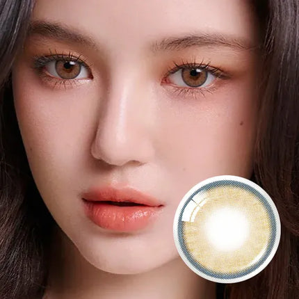 オレンズ ネラ アッシュ ベージュ (マンスリー/2Pc) オレンズ × NewJeans 