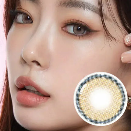 Olens Nella 1Day Ash Beige Colored Contact Lenses (10 Pack / Daily Disposable)