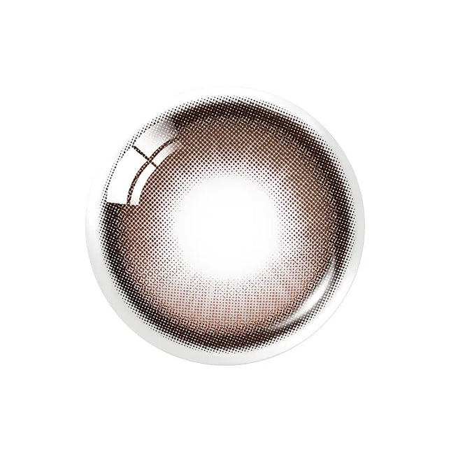 Soft and romantic daily disposable brown colored contacts by OLENS Rain Mocha