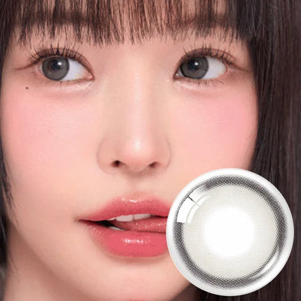 OLENS Realish Gray monthly colored contacts 2 pack packaging