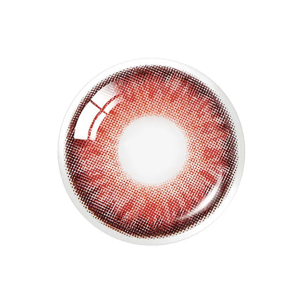 Olens Vampire Red Halloween Colored Contact Lenses (1Month/1Pc)