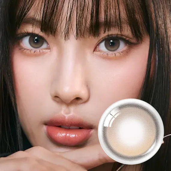OLENS Muse Shine Brown Monthly Contacts - Transparent Watery Look