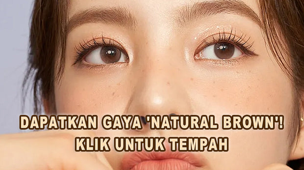Kanta lekap berwarna coklat natural (Natural Brown) – dapatkan gaya semula jadi, klik untuk tempah