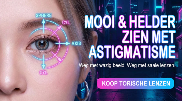 Torische contactlenzen voor astigmatisme – scherp zicht met CYL/AXIS, koop torische lenzen nu
